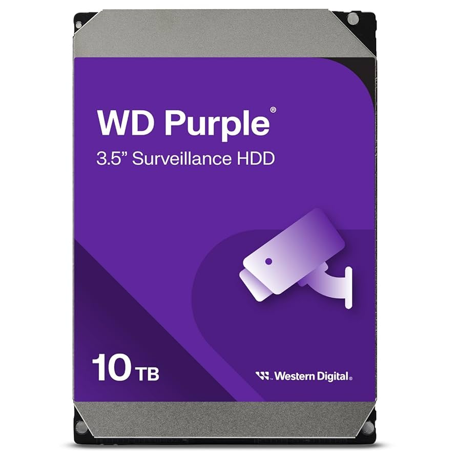 WD 10TB パープル ハードディスク Western Digital 10TB WD Purple Surveillance Internal Hard